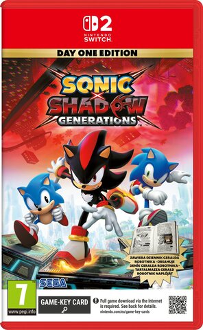 Sonic x Shadow Generations (game-key card для Nintendo Switch 2, интерфейс и субтитры на русском языке)