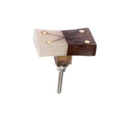 Ручка для мебели пластик Домино (коричневый/бежевый) BLUMEN HAUS