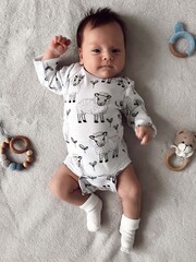 Боди Mjölk Овечки с длинным рукавом