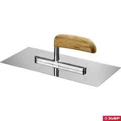 ЗУБР 130 х 280 мм, буковая ручка, штукатурная гладилка, Профессионал (0806)