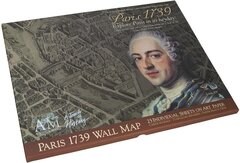 Карта Парижа 1739 года 240х190см Authentic Models