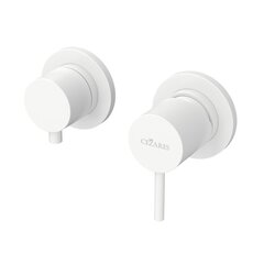 Cezares LEAF-VDIM3-L-BIO Встраиваемый однорычажный смеситель на 3 выхода, исполнение Белый матовый фото