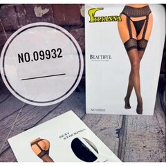 Чулки капроновые с кружевной резинкой, 1 шт