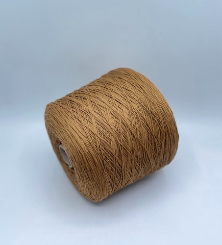 Бобинная пряжа (пр.Италия), art.Cotone, 350м/100 гр. 100%Хлопок, цвет-Ореховое пралине , арт.34795