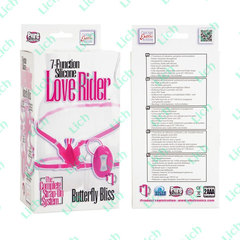 Стимулятор клитора на ремешках  вибробабочка LOVE RIDER