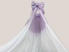 Комплект в кроватку "Мишаня" (сиреневый)