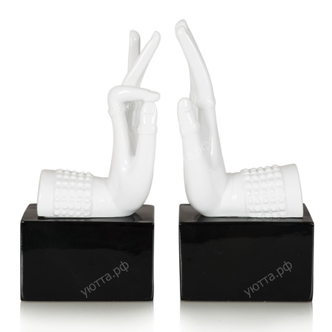 Держатели для книг Mudra Hands, набор из 2-х шт, высота 21 см - купить