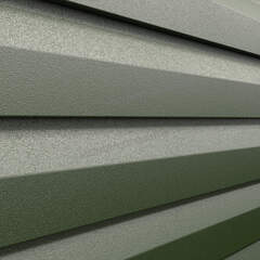 Сайдинг металлический Корабельная доска VIKING MP E-20 0,5мм RALL 6007-Бутылочно-зеленый