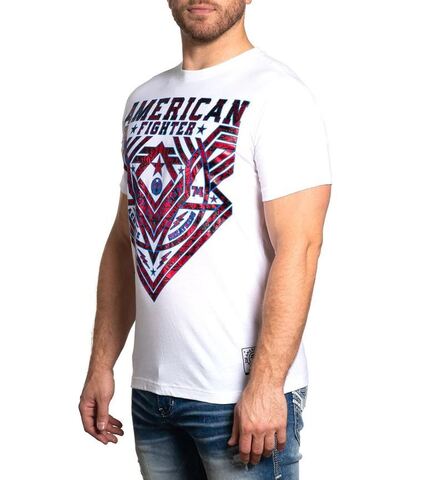 American Fighter | Футболка мужская FALLBROOK WHITE FM12835 от Affliction левый бок