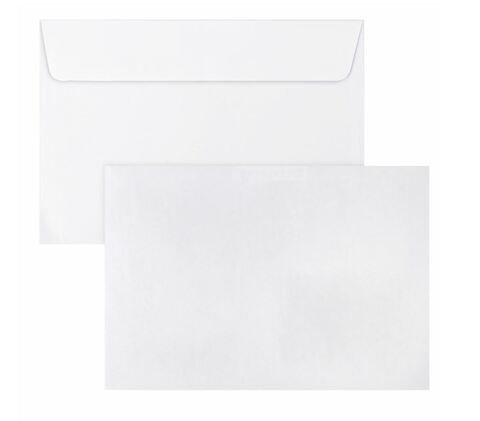 Конверт бумажный, простой белый, С6 (11,4*16,2 см).