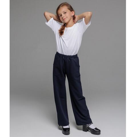 Школьные брюки синие для девочки