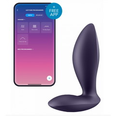 Анальный виброплаг Satisfyer Power Plug фиолетовый (Connect App)