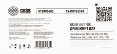 Фотобарабан (Drum-Unit) Cactus CS-DU7655BK (013R00602) черный Xerox для DocuColor 240, 242, 250, 252, 260 (ч/б: 215'000 стр.)
