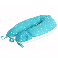 Подушка для беременных"Премиум", наполнитель холлофайбер/полистирол, голубая