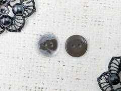 Пуговицы, d 1,5 см, 2 прокола, коричневый