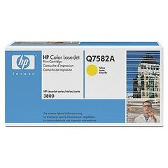 Картридж HP Q7582A yellow - тонер картридж для HP Color LaserJet 3800, 3800dn, 3800dtn, 3800n, CP3505, CP3505dn, CP3505n, CP3505x (желтый, 6000 стр.)