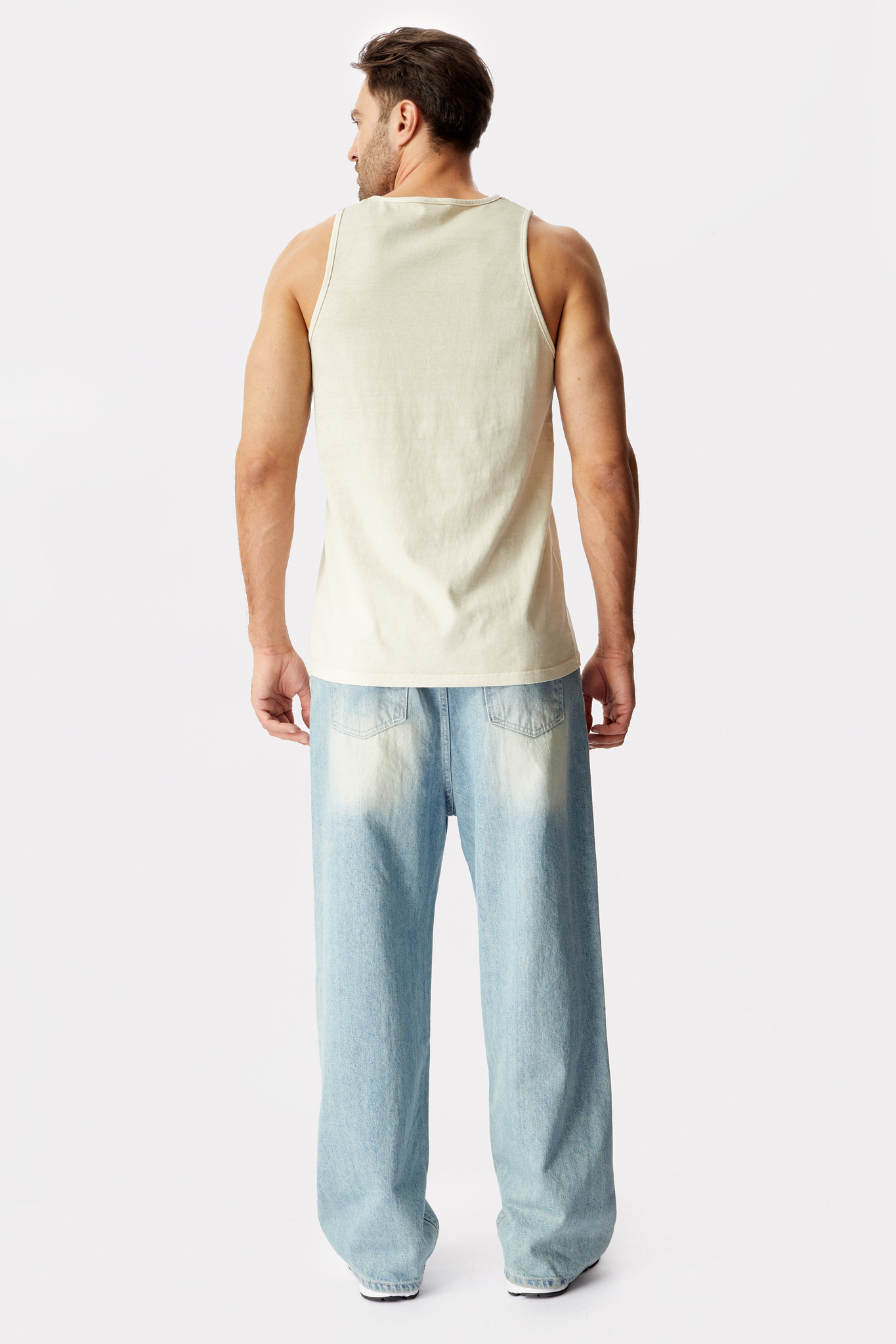 Бежевая майка Gorpgort