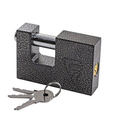 70-0-017 Замок навесной, чугун 3 ключа, 71x18x48, дужка 11,8мм (РемоКолор)