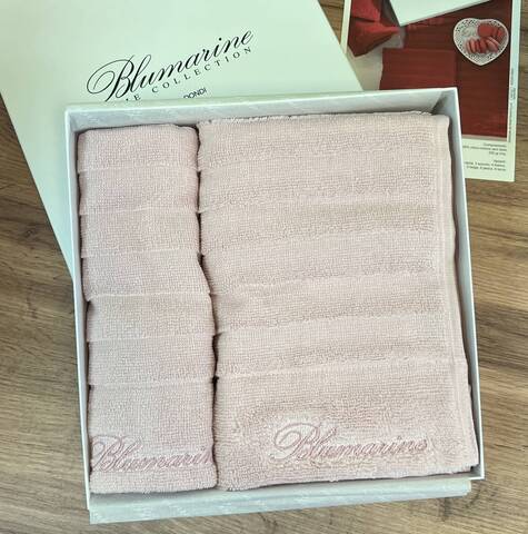 Комплект полотенец 2шт Blumarine Mademoiselle Cipria розовый