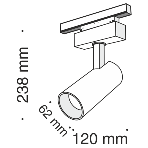 Магнитный трековый светильник Maytoni Focus LED TR019-2-15W3K-B