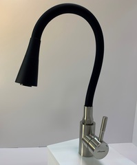 Смеситель для кухни из нержавеющей стали с силиконовым изливом Accoona A9890F-3