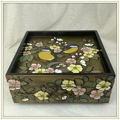 Шкатулка-поднос Нежные синички