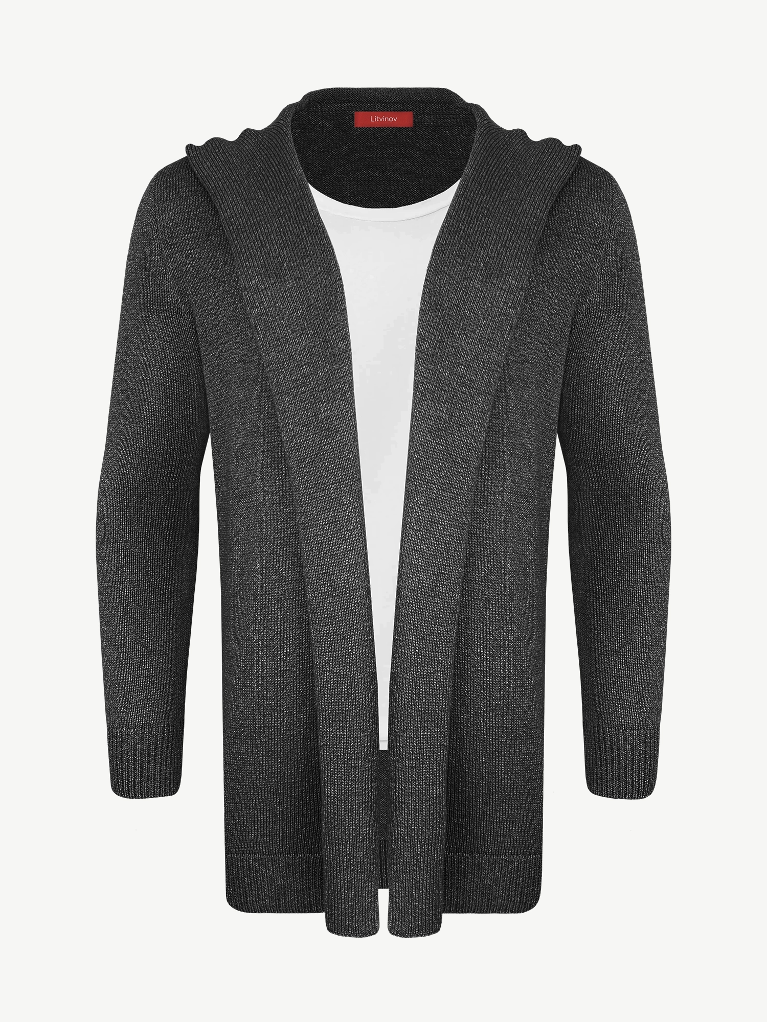 Кардиган с капюшоном из шелка