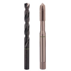 Набор метчиков машинных M3 -M12 HSSE DIN371/376 (B/4-5P, + сверла) 14пр Volkel 47856