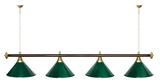 Лампа STARTBILLIARDS 4 пл. (плафоны зеленые,штанга зеленая,фурнитура золото) фото №15