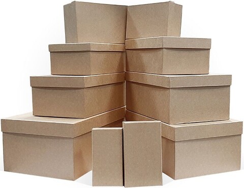 Коробка одиночная, Прямоугольник, Крафт, 30,5*20*13 см