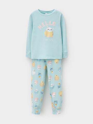 пижама  для девочки  К 1541/морозный шалфей,цв.попугайчики