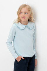 блузка  для девочки  К 302495/ледяная вода