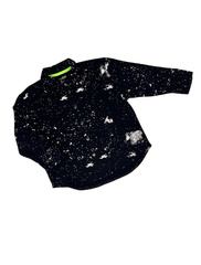 044_ОС25 Рубашка (джемпер) для мальчика, черный