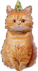 К Мини-фигура, Котик в колпачке, 17''/43 см, 5 шт.