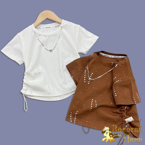 Футболка девочке (4-8) 260313-DR4029