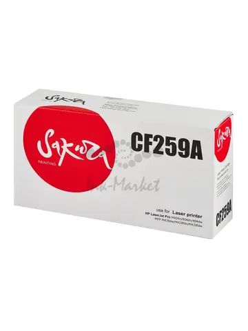 Картридж Sakura CF259A (59A) для HP, черный, 3000 к.