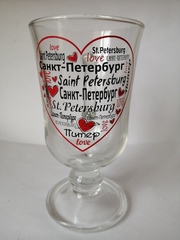 Кружка для глинтвейна с видами СПб. Стекло