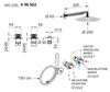REMER X96S02 Смеситель для душа готовый комплект скрытого монтажа (душевой набор и скрытая часть в комплекте) x style