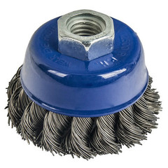 Кордщетка для МШУ чашеобразная витая ПРАКТИКА  75 мм М14  (032-461)