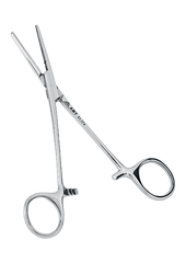 Зажим кровоостанавливающий с атравматической нарезкой прямой 160 мм