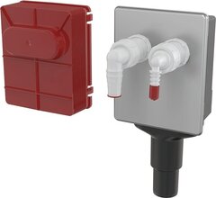 Alcaplast Сифон для стиральной машины под штукатурку для DN40 и DN50, нержавеющая сталь, APS6 фото
