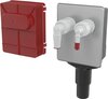 Alcaplast Сифон для стиральной машины под штукатурку для DN40 и DN50, нержавеющая сталь, APS6