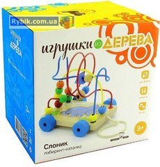 Игрушки из дерева Лабиринт-каталка 