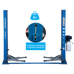 NORDBERG (N4120BM-4B_220V) Подъемник двухстоечный 220В, г/п 4т, со снятием стопоров с одной колонны