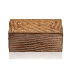 Decor Walther 0932192 Decor Walther Basket UTBMD Универсальная коробка 30x15.5x14см, с крышкой, цвет: ротанг темный фото