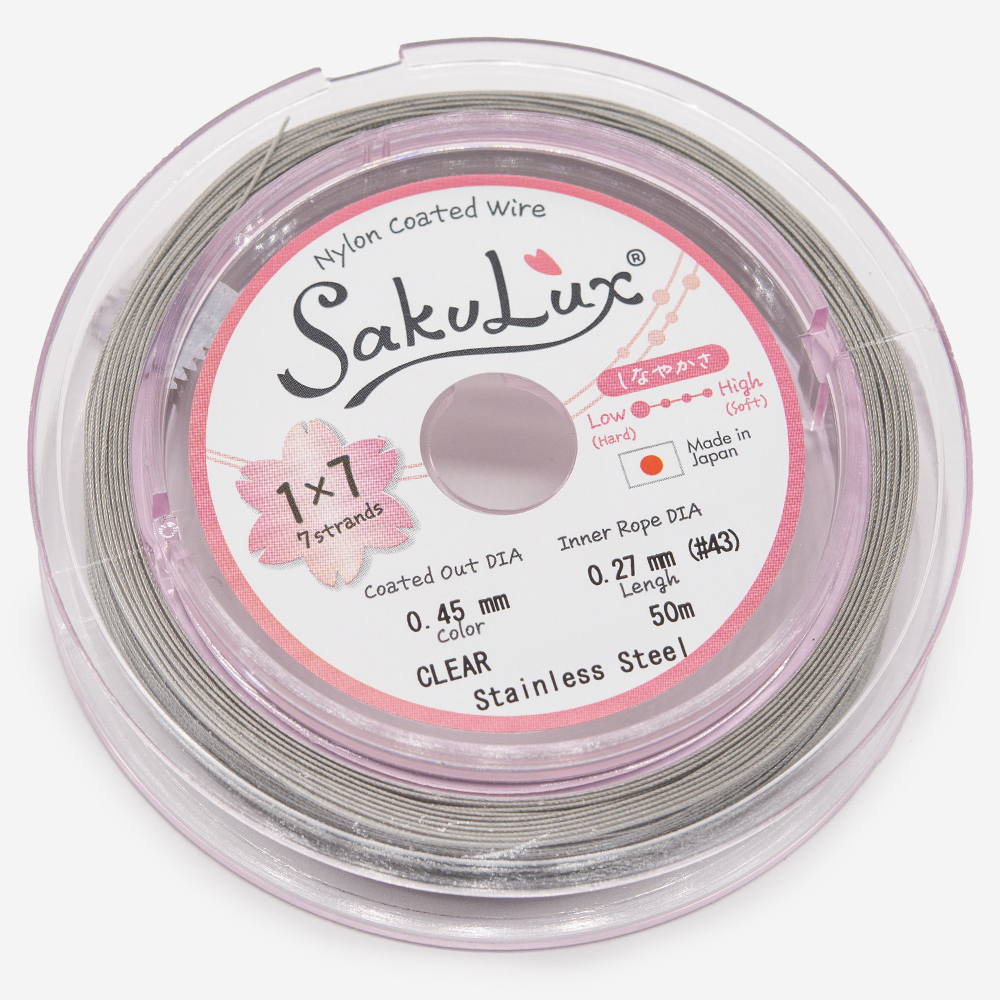 Японский ювелирный тросик SakuLux 7 диаметр 0,45мм, цвет 