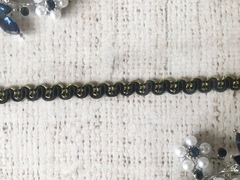 Тесьма текстиль с люрексом, ш. 0,8 см.