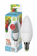 Светодиодная лампа ASD C37 7.5Вт 230В 4000К Е14