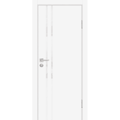 Купить Межкомнатная дверь экошпон Profilo Porte P-11 белая кромка ABS остеклённая