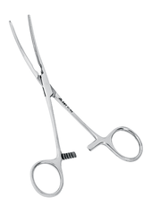 Зажим кишечный эластичный для детей изогнутый 161 мм